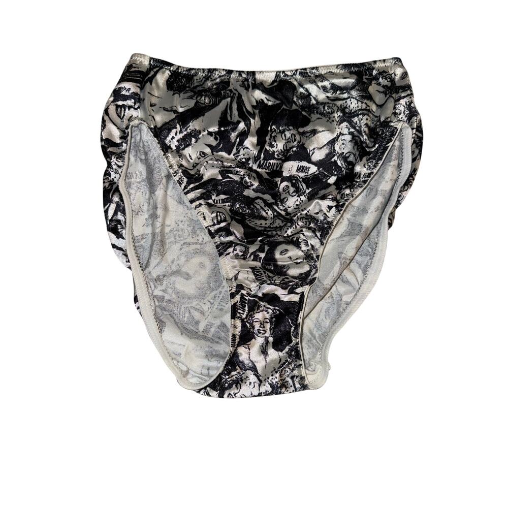 Vintage Marilyn Monroe by Warners Satin Brief Panties Size Medium Style 8811